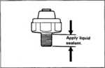 Oil pressure switch threads