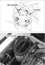 Airbox retainers, Air filter