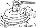 Removing flywheel