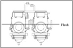 Position of the carburetor slides